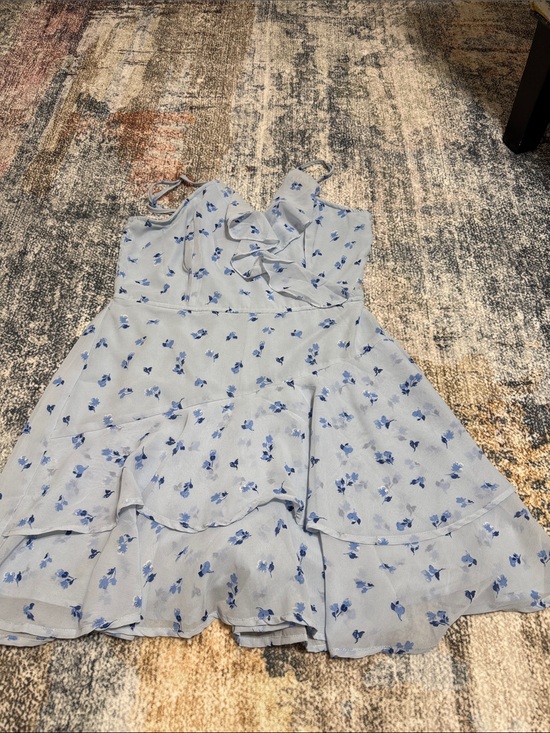 Jopna Dresses & Skirts - Jopna Light Blue Floral Ruffle Sundress Shorts